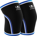 Mava Sports Polvi Hihat Painonnosto Miehet & Naiset, 7mm Neopreeni Polvi Hihat naisille ja miehille, Ihanteellinen Cross Training WOD, Squats, Powernivel