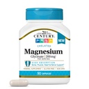 21st Century Magnesium Glycinate 200 mg kapselia/annos, 90