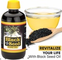 HERBOGANIC 100% Kylmäpuristettu musta siemenöljy 16oz ... Nigella Sativa tukee digestiota ja yleistä hyvinvointia...