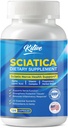 Sciatic Nerve Relief Supplement, Advanced Support Formula Nerve Health, Alpha Lipoic Acid, Vitamiini Complex, 120 kapselia, Valmistettu Yhdysvalloissa
