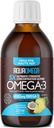 5X Lopullinen vahvuus Nestemäinen kalaöljy lisäravinteet, Wild Caught Omega 3 Fish Oil Liquid, Korkea EPA & DHA Omega3 Rasvahapot, Omega 3 täydentää D-vitamiini, 7.60floz, Trooppinen maku