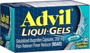 Advil Liqui-Gels 80 Liqui-Gels (paketti 3)