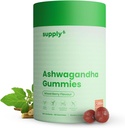 toimitus6 KSM-66 Ashwagandha & D-vitamiini Gummy - 60 Count - Mixed Berry, KSM-66, Vegaani, kasvipohjaiset, ei-muuntogeeniset, Gluteeniton & gelatiiniton, Happier You -pakkaus 1