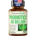 Probiootit naisille ja miehille, joilla on prebiootteja - 40 miljardia PMY Probiootteja digestiivinen terveys, Gut Health & Immunomy Support Supplement - Lactobacillus Acidophilus Probiootti - Kasvissyöjä, soija ja maitotuotteet