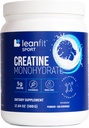 LeanFit Sport CREATINE MONOHYDRATE Powder, ei maukasta - informoitu valinta Certified, Micronized & Pharmaceutical Grade Creatiini, Gluteeniton, Vegan 5g Creatiini per Serving, 100 tarjoilua, 17.64oz Putka