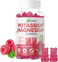 Kalium Magnesium Gummies, uusi Formula Calm Magnesium Glycinate Gummies, pureskeltava Gummy täydentää jalat ja lihakset, vadelma maku 90