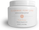 Isagenix Cleanse for Life - Powder Supplement for Cleanse Drink with no laxatives or Diuretics - Support Metabolia with vitamiine B12 & Niacin - Peach Mango -3,4 Oz (16 Servings)