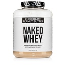 NAKED Whey Chocolate Peanut Butter Grass Fed Whey Protein Powder, Ei GMO, Ei soijaa, ja Gluteeniton, Apua kasvu ja elpyminen - 52 Tarjoukset