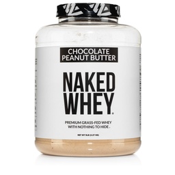 NAKED Whey Chocolate Peanut Butter Grass Fed Whey Protein Powder, Ei GMO, Ei soijaa, ja Gluteeniton, Apua kasvu ja elpyminen - 52 Tarjoukset