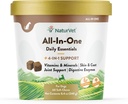 NaturVet All-in-One Dog Supplement - yhteisen tuen, digestion, ihon, takinhoito koira monivitamiinia mineraalit, Omega-3, 6, 9 ...