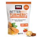 FORCE FACTOR Better Turmeeric Supplement 400mg mustapippuri & inkivääri, extra vahvuus Joint tuki, Superior Imeytyminen, kuten Turmeerinen Gummies, hedelmäroiskeet, 60 Turmeeric Chews