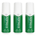 Biofreeze Roll On Pain Relief for Polvi, Kaula, Hip, Joint, Olkapää, & Yksinkertainen selkäkipu, Niveltulehduskipu Reliever, Sore Muscle Relief, Roll Menthol Gel 3 Fl Oz (Pack of 3)
