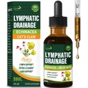 Cleavers Lymfatic Drainage Drops Enhance Lymph System Detox Cleanse, Echinacea, Milk Thistle, Cats Claw, Turmeric, Voikukka, Burdock Immune Tuki täydentää. 2oz
