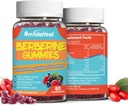 2 pakkaus berberiini Gummies 1200mg kanssa Ceylon kaneli 200mg, maito Thistle Extract & Turmeric, Vegan Berry Flavor, ei-GMO, Liivate, Gluteeniton, 120 kreivi