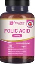 Folic Acid Tabletit 400 mikrog - 400 Vegaani B9 Tabletit ... 13 kuukauden tarjonta... B9-vitamiinin raskauden hoito...