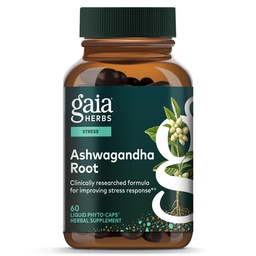 Gaia Yrtit Ashwagandha juuri - Stressi helpotus & uni tuki täydentää - tukee tasapainotettu energiatasot & Positiivinen Näkymät* - 60 Vegan Liquid Phyto kapselit (30 päivän toimitus)