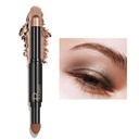 ZUK 2-in-1 Kermainen silmävarjo Stick, Matte & Shimmer Eye Shadow, Pigmented Eye Shadow Sticks, Pitkäikäinen silmävarjo kohokuvakynä, Glitter Eyshadow Crayon naisille, Julma-vapaa ja vegan