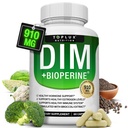Dim Supplement 910 mg Plus BioPerine Complex - diindolyylimetaani tukea hormonitasapainoa ja Estrogeeni aineenvaihduntaa, auttaa Menopause akne PCOS parempi ihon kehonrakennus, miesten naisten, 60 kapselia