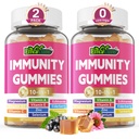 10 in 1 Immunosupport Supplement Gummies, w/Echinacea, Elderberry C-vitamiini ja sinkki, Selenium, D3-vitamiini 5000IU, magnesium, Päivittäinen immuuni Booster Multivitamiini, antioksidantti luuenergia, 2 pakkaus