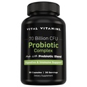 Vitamiinit Probiootti Complex miesten & naisten - 70 miljardia PMY - Valmistettu Prebiootti Blend - Ruoansulatus, Gut Health, & Immuuni tuki - Tehokas Blend 10 kanta - 30 kapselia