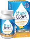 TheraTears 1200 mg Omega 3 täydennysosa silmän ravitsemus, orgaaninen pellavansiemen Triglyseridi Kalaöljy ja E-vitamiini, 90