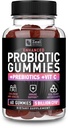 Probiootti Gummies aikuisille ja lapsille (60 Count ... 5 miljardia PMY) w/Organic Berry Antioxidants & Vitamiin C for Immunosupport and Digestion gummy- Prebiootit ja probiootit naisille Gummies