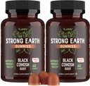 YUM-V's Strong Earth Musta Cohosh juuri 50mg (60 Count) - Natural Extract vaihdevuodet lisäravinteet yöhietteet & kuumat välähdykset naisille