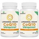Besibest 1000 mg Liposomal CoQ10 Ubiquinol, 120 Vegan Softgels, suuri imeytyminen Ubiquinol CoQ10 täydentää, aktiivinen antioksidantti muodossa Coenzyme Q10 sydämen toiminta ja energian tuotanto