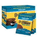 Honey Stinger Organic Gluteenittomat evästeet ja voiteet Evästeet &amp; vohveli, energia Stroopwafel liikuntaan, kestävyys ja suorituskyky, urheilu ravitsemus koti &amp; kuntosali, Pre &amp; aikana harjoitus, 16 vohvelia, 16.96