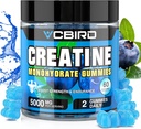Kreatiini Monohydraatti 5g per tarjoilu, Ei sokeria Creatiini täydentää Tuki vahvuus, suorituskyky, energia, Recovery, Gluteeniton Creatiini naisille ja miehille (60 Gummies)