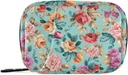 Vaaleanpunainen Orange Violet Flowers Pillerilaatikko 7 päivän pilleri tapauksessa Bag Matka pilleri Organizer Bag kanssa Zipper Kannettava Viikoittain tapauksessa Kompakti koko vitamiini täydentää haltija