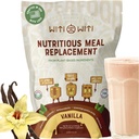 WitiWiti Vegan Ateriankorvike, vanilja - kasviproteiinijauhe 23g - Superfood, vihreät, prebiootit, vitamiinit ja mineraalit - Dairy&Gluten vapaa - Kaikki yhdessä Shake naisten ja miesten, 15 Svgs