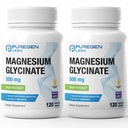Magnesium Glycinate 500 mg [High Potency] Veggie Caps, kelated for Superior Imeytyminen, ei-GMO, NO Gluteeni ja meijeri, tukee lihasten, nivelten ja sydämen terveys . Yhteensä 240 kapselia