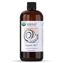 HBNO Organic MCT Oil 16 oz (475ml) Value Size - Ihanteellinen salaattikastikkeille, huulirasvat, kasvopesu, Voiteet, ihonhoito ja hiustenhoitotuotteet.