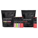 Sports Research Hydrate Electrolytes Combo Pack - Sokeriton ja luonnollisesti maustettu vitamiineja, Minerals, ja Coconut Water - Tukee Hydraation - 32 Packets - Cherry Pomegranate Dominant Flavor