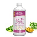 Hautautunut Treasure Hiukset, iho ja kynnet MSM Biotin Aloe Vera plus vitamiineja ja kivennäisaineita korkea Potency Liquid koko ruoka Complex Fuller hiukset, vahvemmat kynnet ja selkeämpi iho 16 oz