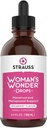 Strauss Heartdrops Wonder Drops; Menstrual & Menopausal Support Supplement Spearmint Flavour, Natural Formula, Gluteeniton, soijaton, ei-GMO, 3.4oz Pullo
