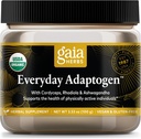Gaia Yrtit Everyday Adaptogen Powder - auttaa tarjoamaan energiaa tukea ja ylläpitää terveen stressin tasot fyysisesti aktiivinen - Maca Root, Cordyceps, Ashwagandha & More - 3,5 Oz (38-päivä tarjonta)