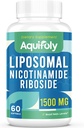 Liposomaalinen nikotinamidi Ribosidi Supplement 2000 mg TMG:n ja Pterostilbeenin kanssa maksimaalisen imeytymisen, NAD:n, NAD+:n, Cellular Energyn ja Ikäpuolustuksen osalta 60 Softgelia