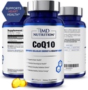 1MD Nutrition CoQ10 - for Heart Health & Cellular Energy Production - Health Supplement for Men & Women - Coenzyme Q10 Softgel - 60 päivää