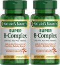 Nature's Bounty Super B Complex C-vitamiinilla ja Foolihapolla, Immuuni- ja energiatuella, 150 tablettia - 2 tabletin pakkaus