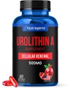 Urolithin A Supplement 500mg - 60 Softgel - Advanced Cellular uusiminen & Vitality - Mitoceutical parantaa lihasvoimaa - valmistettu Yhdysvalloissa