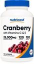 Nutricost Karpalouute (25000 mg) (120 kapselia) C-vitamiinin ja E-vitamiinin kanssa
