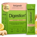 Feel Goods Gut Guardian, Organic Fiber, Probiootti & Prebiootti Powder, Sokeriton, Yrtit bloat, Gut Health Support, Ruoansulatusterveys miesten & naisten, ei GMO, Vegaani, sitruunan inkivääri, 15 kreivi