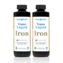 LIQUIDHEALTH Vegaaninen nestemäinen rauta SunActive & Ferrochel Fe - Natural Energy, Immunomy System & Metabolic Support, lisätä mielen kirkkautta, prenatal / Postnatal - USA Made, non-GMO (2 pakkaus)