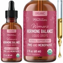 Hormoni Balance Liquid Drops Musta Cohosh, Stinging Nettle, punainen vadelma Leaf, Chasteberry & enemmän ...