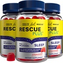 Bach RESCUE PLUS Melatoniini uni Gummies, luonnon mansikka maku, uniapu, ruokavalio täydentää, vegaaninen, gluteeniton, ei keinotekoisia makuja, värit tai makeuttajat, 3 pakkaus, 180 Count Yhteensä