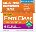 FemiClear Gentle Relief Formula 2 päivä Infektion hoito, Hellävarainen Formula More Sensitive Individuals, All-Natural Ingredients Voitelu + Ulkoinen kutina Relief Voitelu, Naisen hoito tuotteet