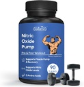 Typpioksidi täydentää Pre workout täydennysosa miesten lihasten kasvu Arginiini Glutamiini & Ornitiini - 90 Vegan, ei-GMO pillereitä tukevat miesten terveys