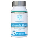 Ashwagandha & Shilajit - Ashwagandha KSM-66 1000mg & Puhdistettu Shilajit Extract 200mg (50% Fulvic Acid) - Ei keinotekoisia täyteaineita, Biders tai Flow Agents - Sopii Vegans